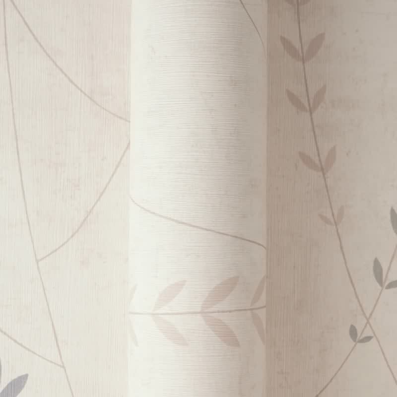 Vliestapete – zarte Blätterranken in Beige, Blau & Grau AS Creation (791463)