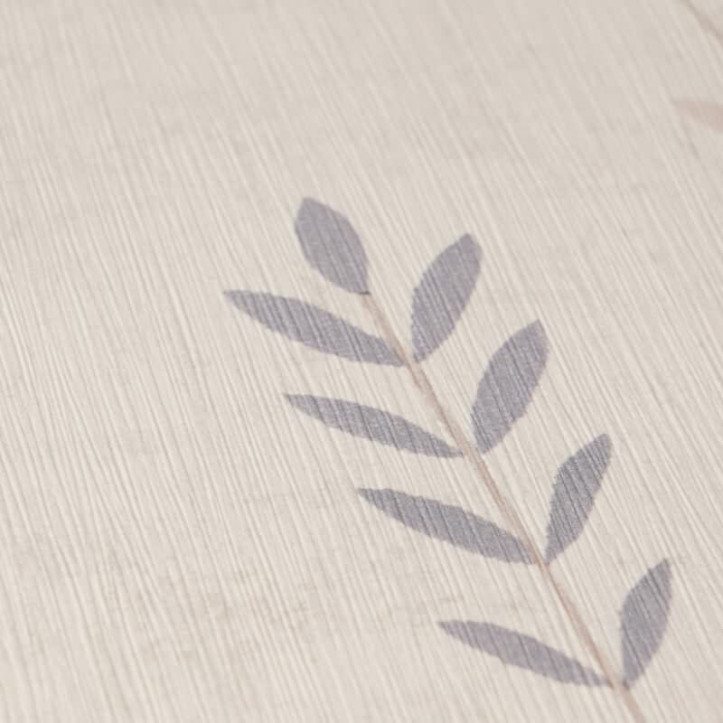Vliestapete – zarte Blätterranken in Beige, Blau & Grau AS Creation (791463)