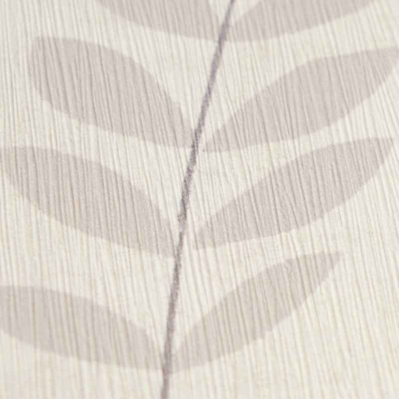 Vliestapete Grau mit filigranen Blätterranken AS Creation (791464)