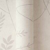 Vliestapete Grau mit filigranen Bl&auml;tterranken AS...