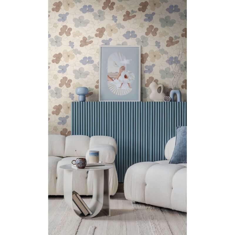 Vliestapete Nordic Feeling – florales Blütendesign in Pastell auf Creme AS Creation (791473)
