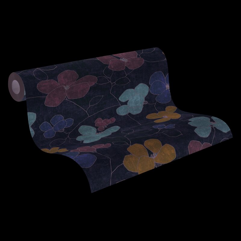 Vliestapete Nordic Feeling – florales Blütendesign in Pastell auf Creme AS Creation (791473)