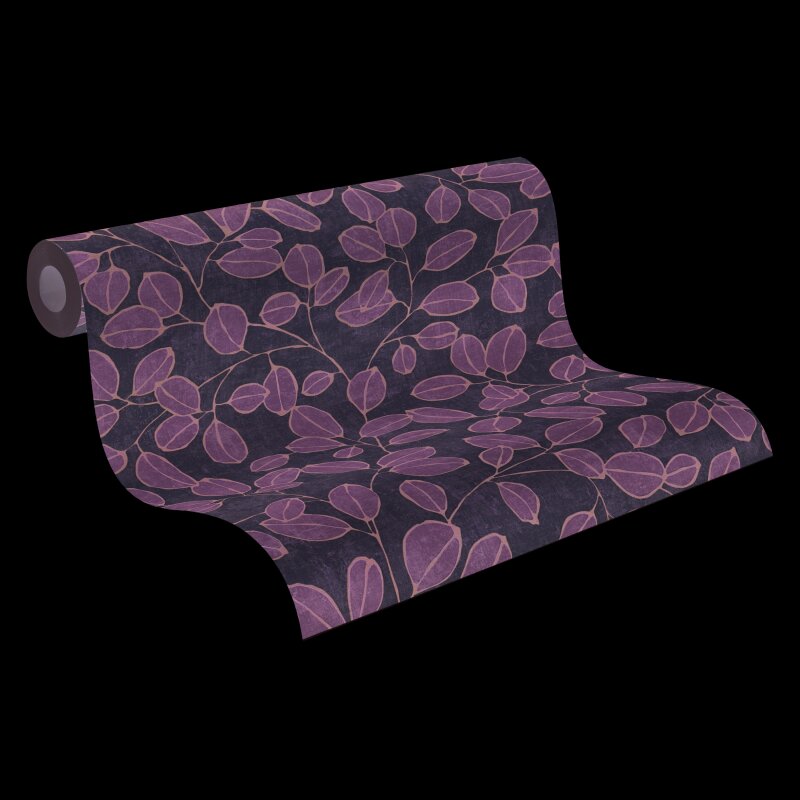 Vliestapete – grüne Blätter auf cremefarbenem Hintergrund AS Creation (791481)