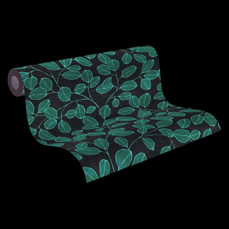 Vliestapete – Rosa Blätterranken auf hellem Hintergrund AS Creation (791482)