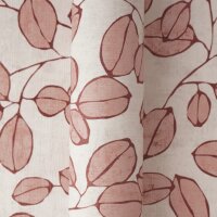 Vliestapete &ndash; Rosa Bl&auml;tterranken auf hellem...