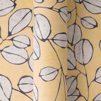 Vliestapete &ndash; Gelb &amp; Blau, skandinavisches...