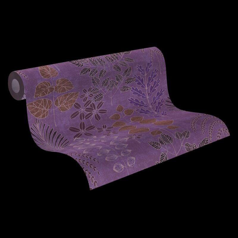 Vliestapete Grün/Blau mit skandinavischem Blättermix AS Creation (791491)