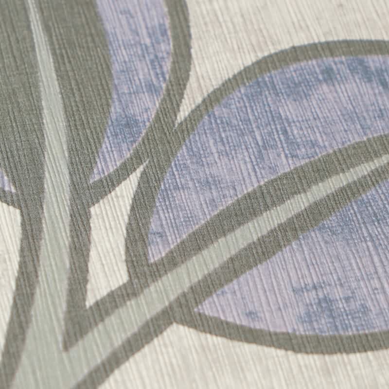 Vliestapete Blau/Grün mit modernem Blatt- und Astmotiv AS Creation (791501)