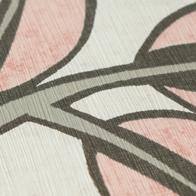 Vliestapete Rosa/Grün mit modernem Blatt- und Astmotiv AS Creation (791502)