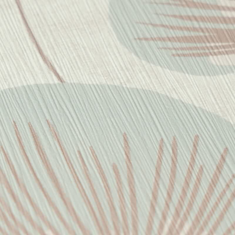 Vliestapete Blau/Beige mit modernem floralen Design AS Creation (791511)