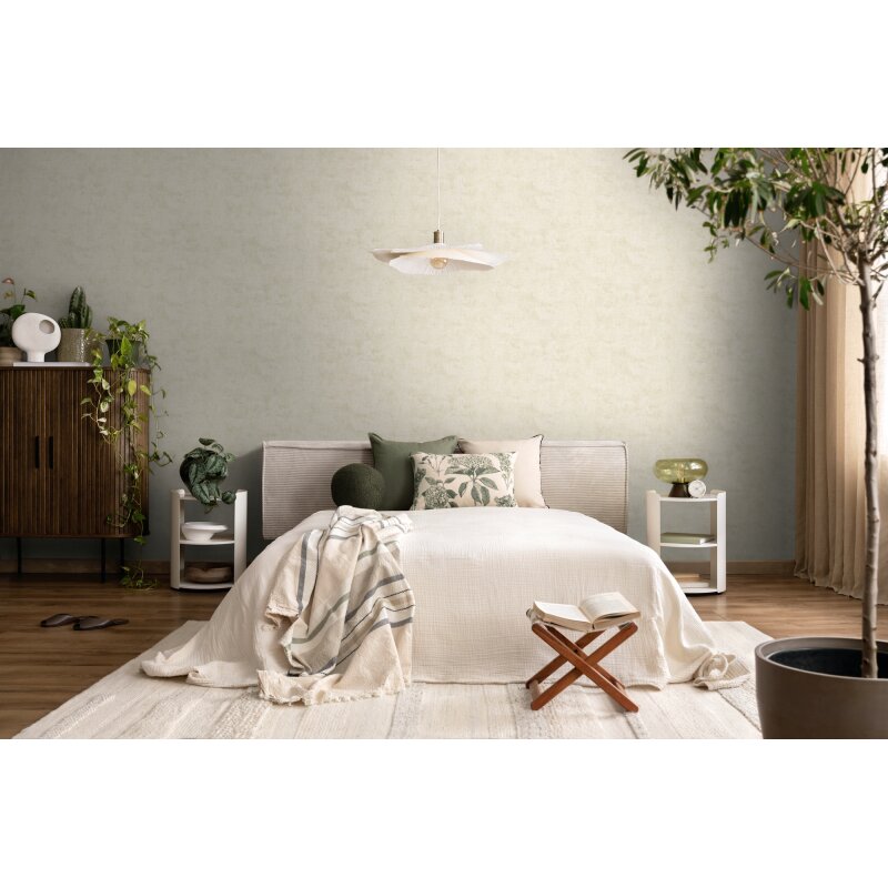 Vliestapete Beige in Shabby-Chic Betonoptik AS Creation (791521)