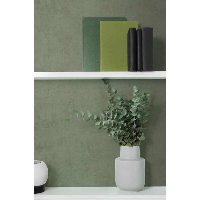 Vliestapete Grün in Betonoptik / Shabby-Chic Look AS Creation (791522)
