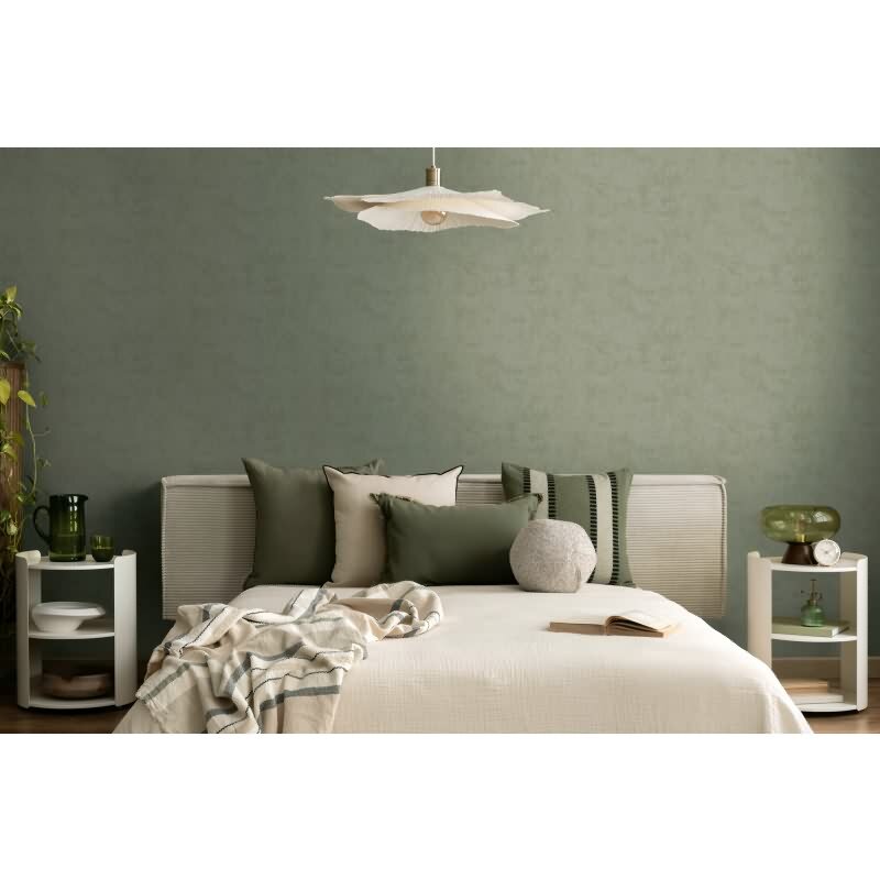 Vliestapete Grün in Betonoptik / Shabby-Chic Look AS Creation (791522)