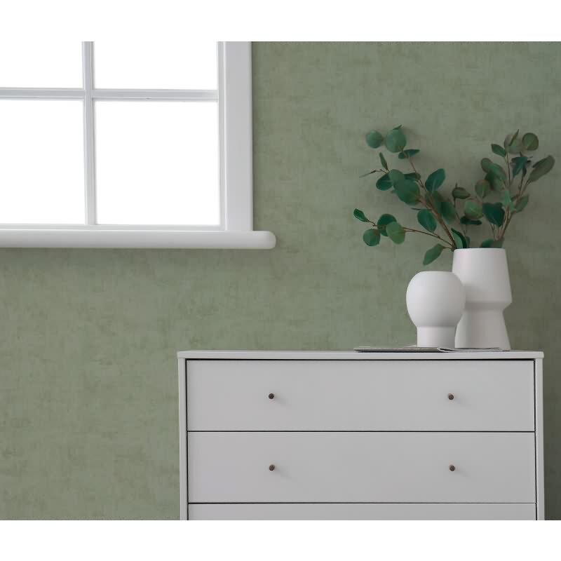 Vliestapete Grün in Betonoptik / Shabby-Chic Look AS Creation (791522)