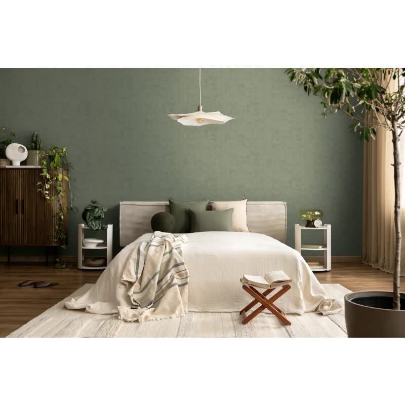 Vliestapete Grün in Betonoptik / Shabby-Chic Look AS Creation (791522)