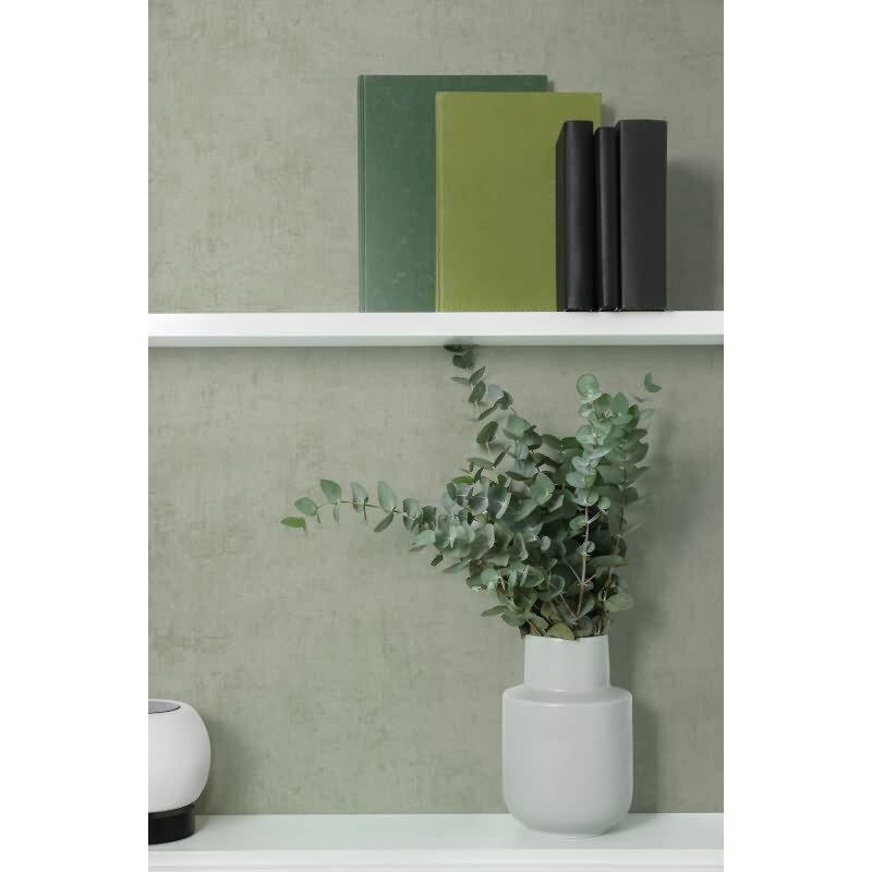 Vliestapete Hellgrün in Betonoptik / Shabby-Chic Look AS Creation (791523)