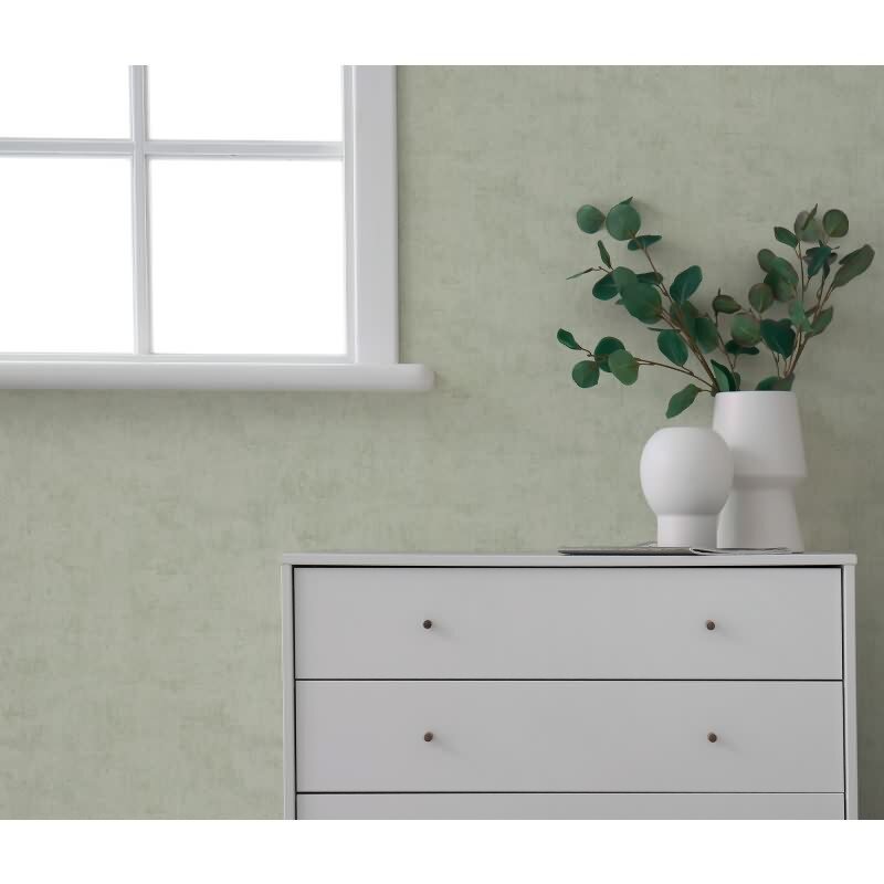 Vliestapete Hellgrün in Betonoptik / Shabby-Chic Look AS Creation (791523)