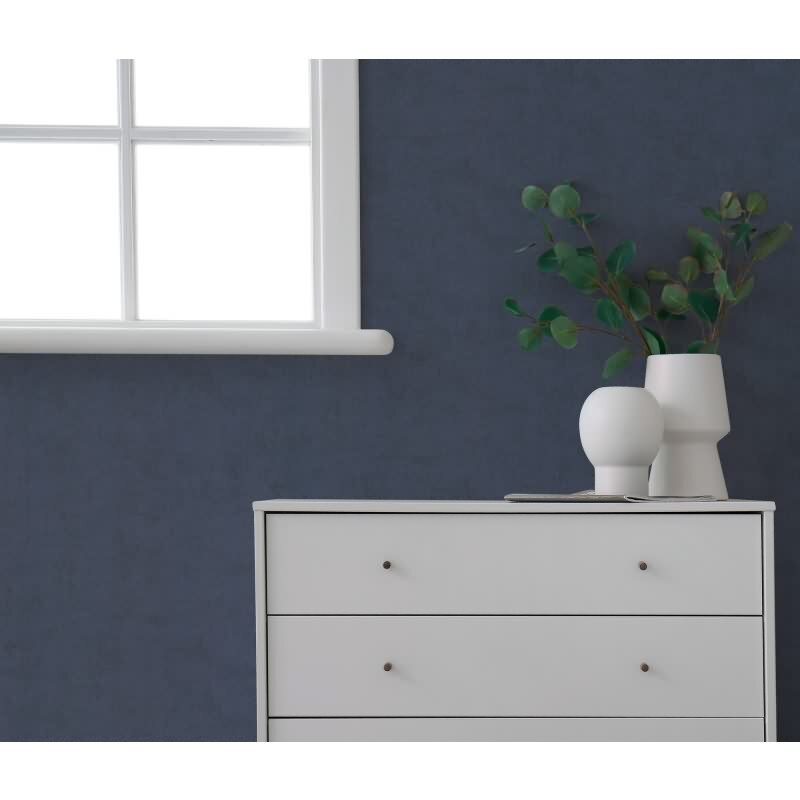 Vliestapete Dunkelblau in Betonoptik / Shabby-Chic Look AS Creation (791528)