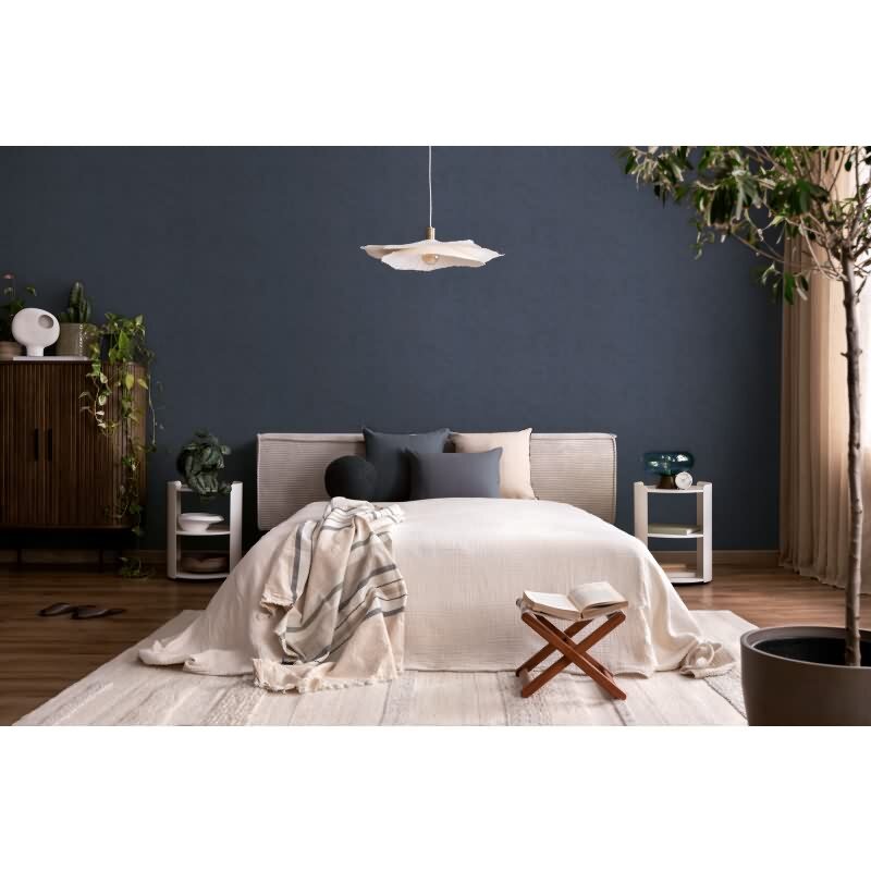 Vliestapete Dunkelblau in Betonoptik / Shabby-Chic Look AS Creation (791528)