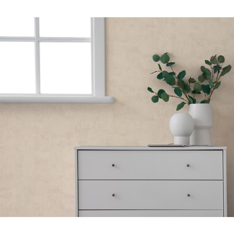 Vliestapete Beige in moderner Beton-Optik – Shabby Chic Uni AS Creation (791534)