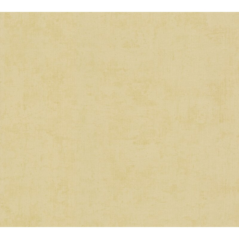Vliestapete Nordic Feeling Gelb – moderne Unitapete in Textil-Betonoptik AS Creation (791542)