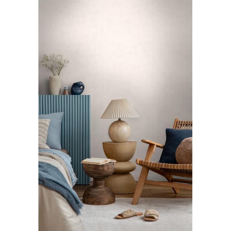 Vliestapete Nordic Feeling grau-weiß in feiner Textil-Betonoptikk AS Creation (791543)