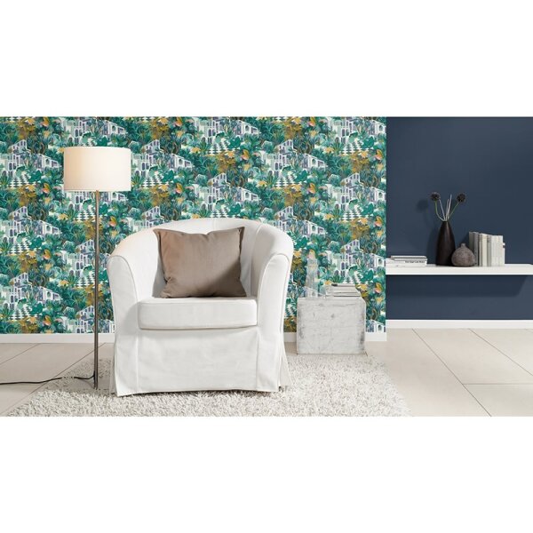 Tapete Blau Rasch Vliestapete (687514)