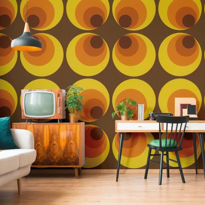 Tapete Gelb, Orange, Braun AS-Creation Vliestapete (701312)