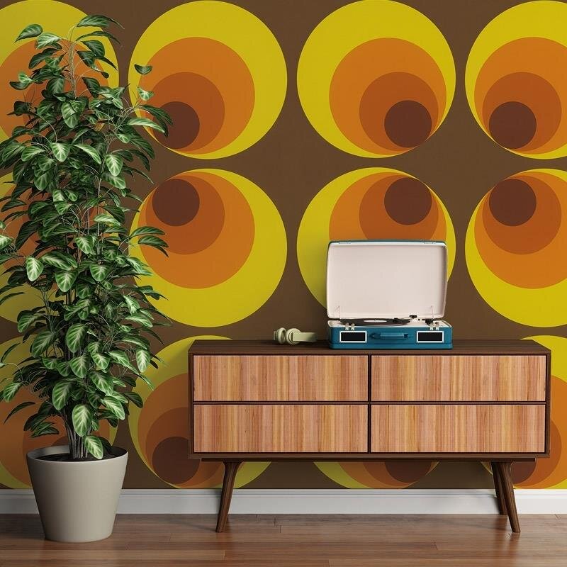 Tapete Gelb, Orange, Braun AS-Creation Vliestapete (701312)