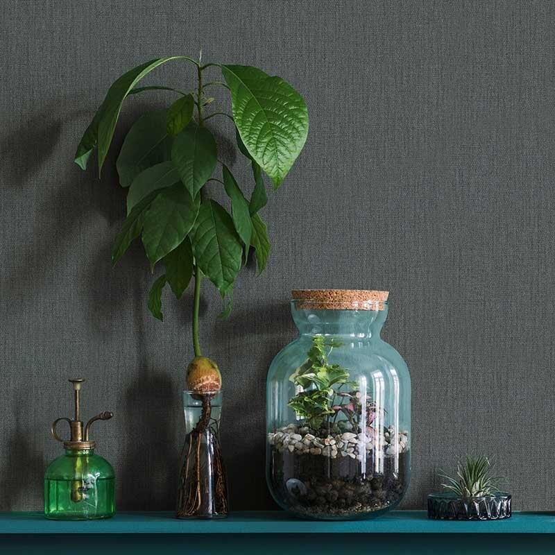 Tapete Schwarz, Anthrazit Marburg Vliestapete (33967)