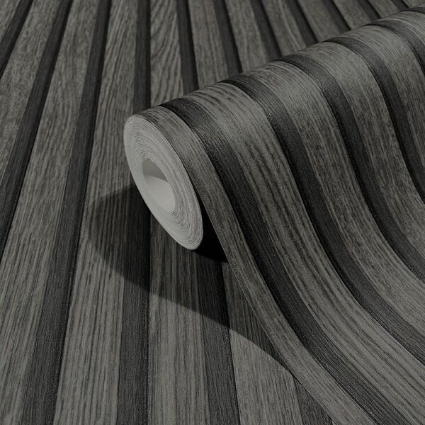 Tapete Schwarz, Anthrazit Marburg Vliestapete (33961)