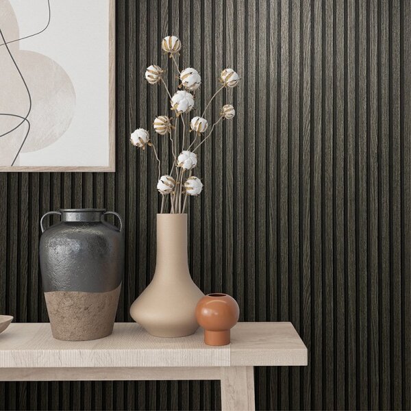 Tapete Schwarz, Anthrazit Marburg Vliestapete (33961)