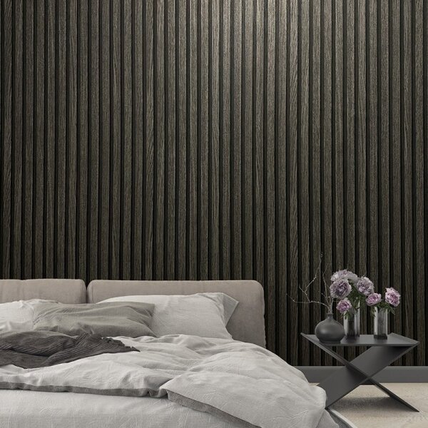 Tapete Schwarz, Anthrazit Marburg Vliestapete (33961)