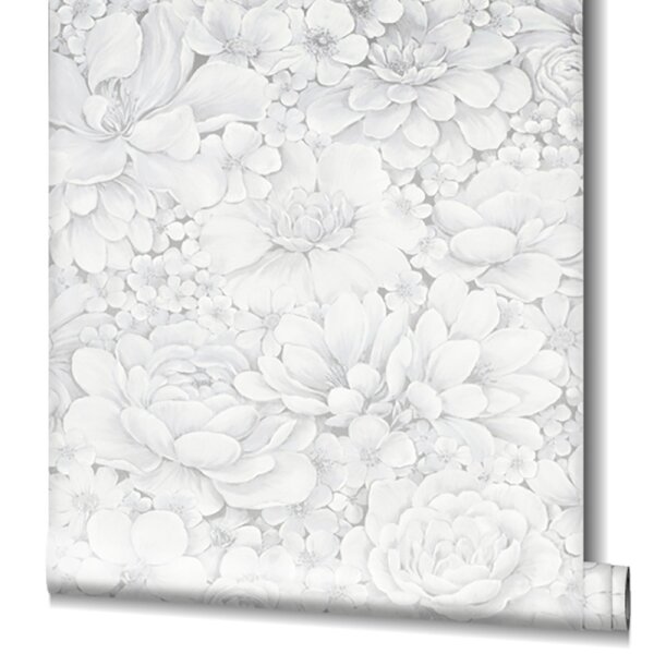 Tapete Grau, Silber, Weiß Marburg Vliestapete (33952)