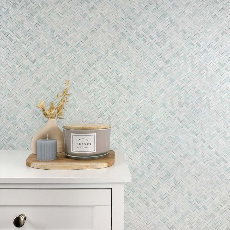 Tapete Blau, Grau, Silber Marburg Vliestapete (33312)