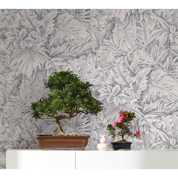 Tapete Grau, Silber, Weiß Marburg Vliestapete (33308)