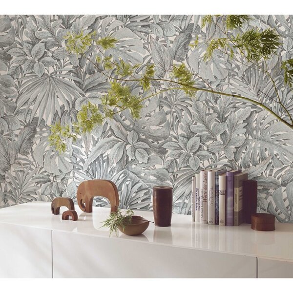 Tapete Blau, Grau, Silber Marburg Vliestapete (33306)