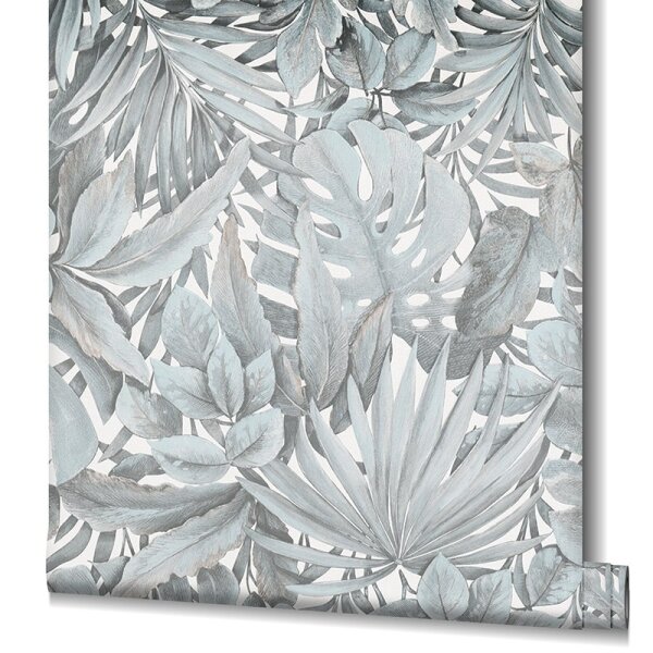 Tapete Blau, Grau, Silber Marburg Vliestapete (33306)