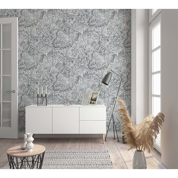 Tapete Blau, Grau, Silber Marburg Vliestapete (33306)