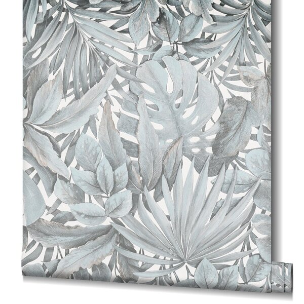 Tapete Blau, Grau, Silber Marburg Vliestapete (33306)