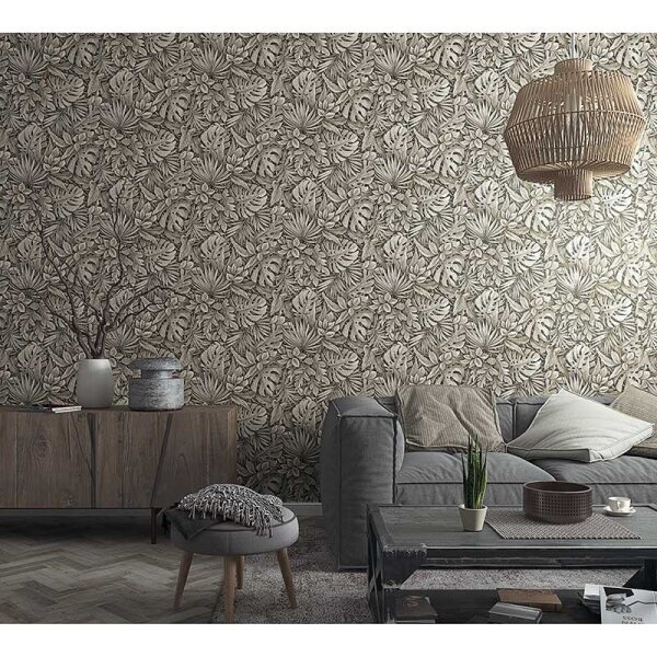 Tapete Braun, Grau, Silber Marburg Vliestapete (33305)