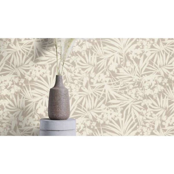 Tapete Greige, Weiß Rasch Vliestapete (330311)