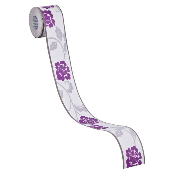 Bordüre Grau, Silber, Lila, Flieder AS-Creation Papier (282026)