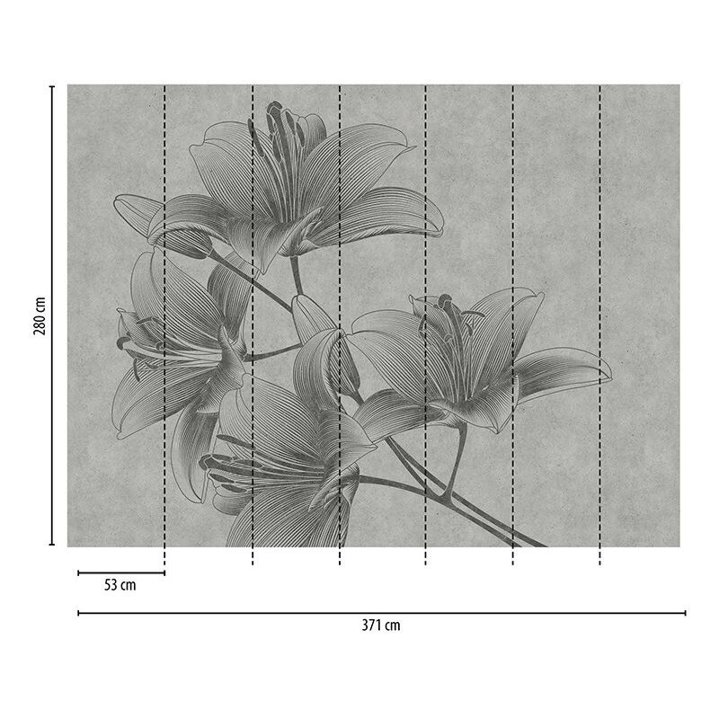 Digitaldruck-Tapete Flowers livingwalls (382781)