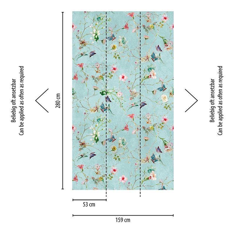 Digitaldruck-Tapete Flowers livingwalls (382681)