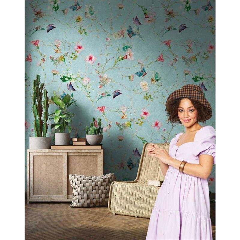 Digitaldruck-Tapete Flowers livingwalls (382681)