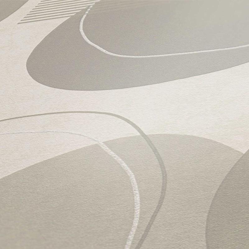 Tapete Beige, Creme, Grau, Silber AS-Creation Vliestapete (385954)