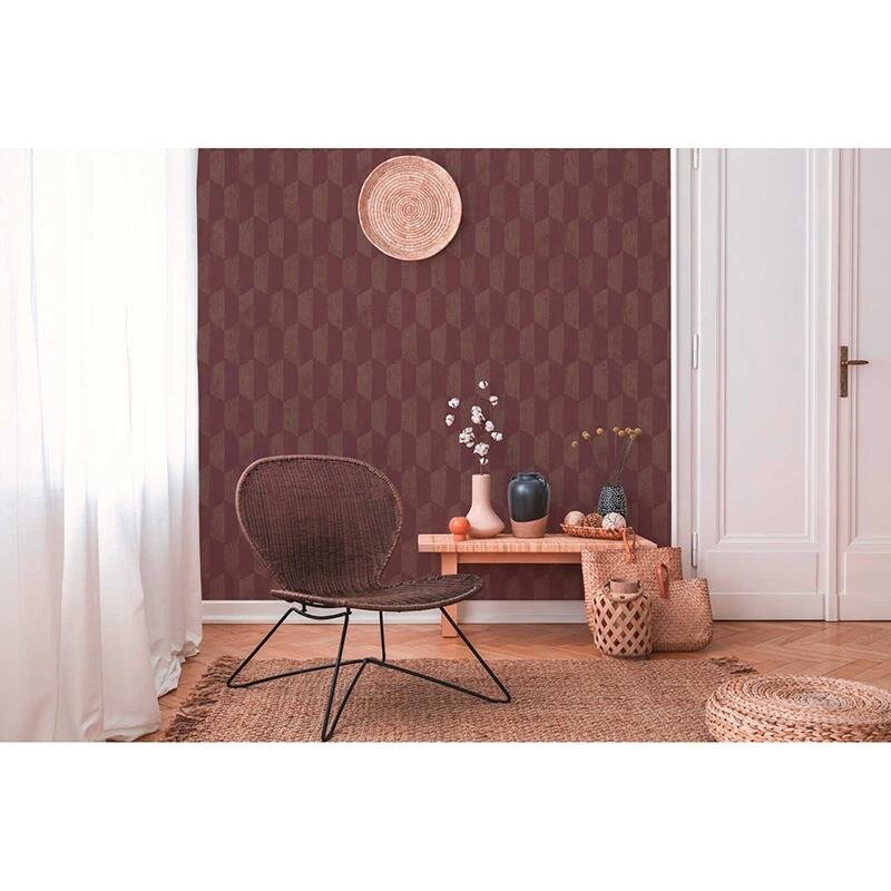 Tapete Gold, Kupfer, Rot AS-Creation Vliestapete (385925)