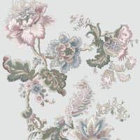 Digitaldruck-Tapete Blau, Grau, Silber, Gr&uuml;n, Rosa,...