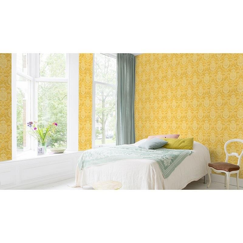 Tapete Beige, Creme, Gelb, Vanille Rasch Vliestapete (570847)